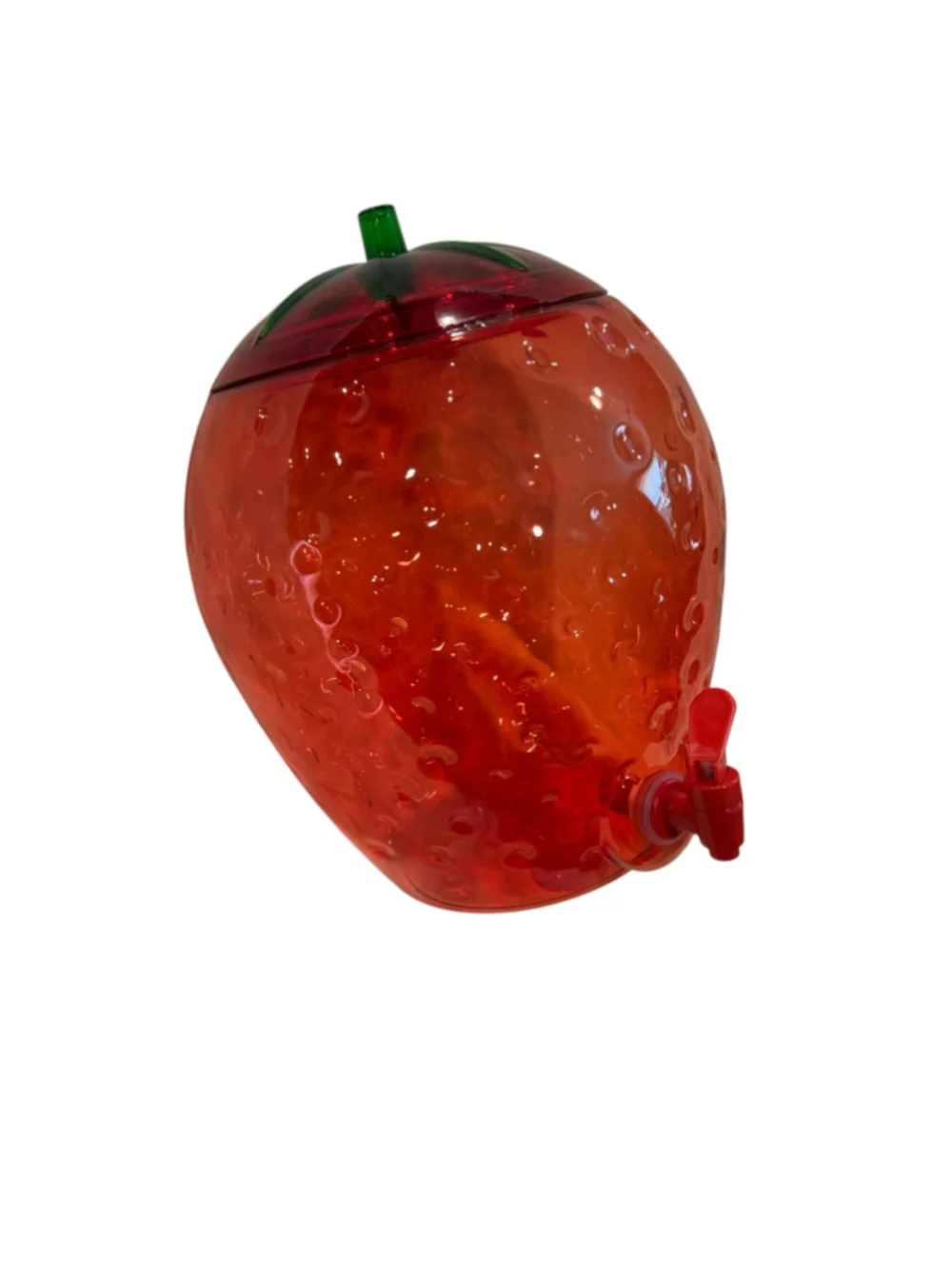 Strawberry Shaped Beverage Dispenser One Size Red Green